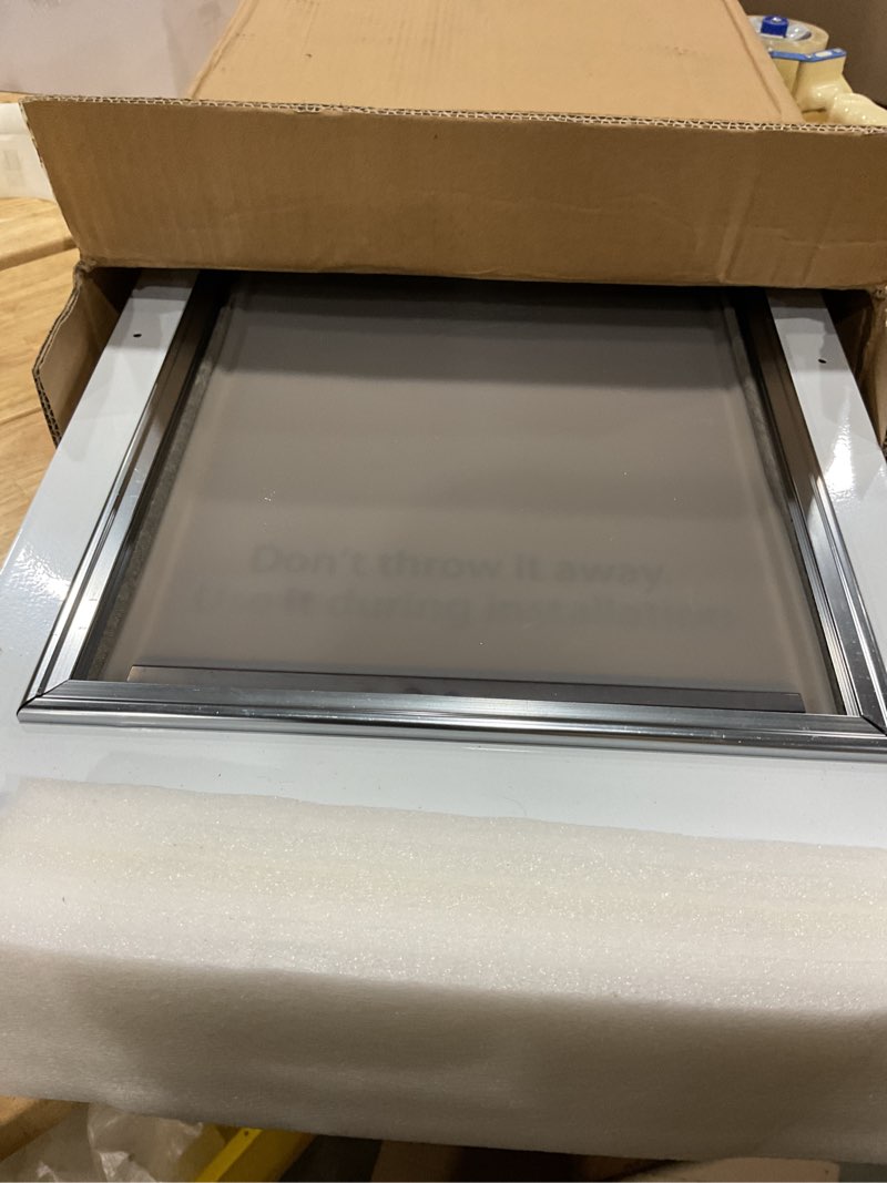 Condition photo showing Good Condition for dog door for wall - steel frame, telescoping tunnel & double food-grade silicone flaps pet door, large dog door with secure lock (pets up to 100 lbs) - large large food-grade