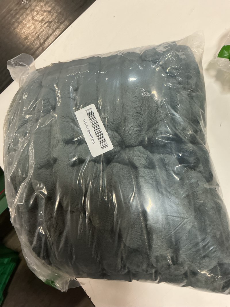 Condition photo showing Good Condition for smiry pet couch covers for dogs washable, non-slip fuzzy couch covers for 3 cushion sofa pet friendly, soft thick furniture protector sofa slipcover mat for dogs (dark grey, 27.6" x 27.6") dark grey 27.6"x27.6"
