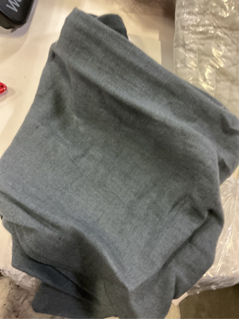 Condition photo showing Good Condition for european linen oversized lumbar pillow cover 12in x 48in nightfall
