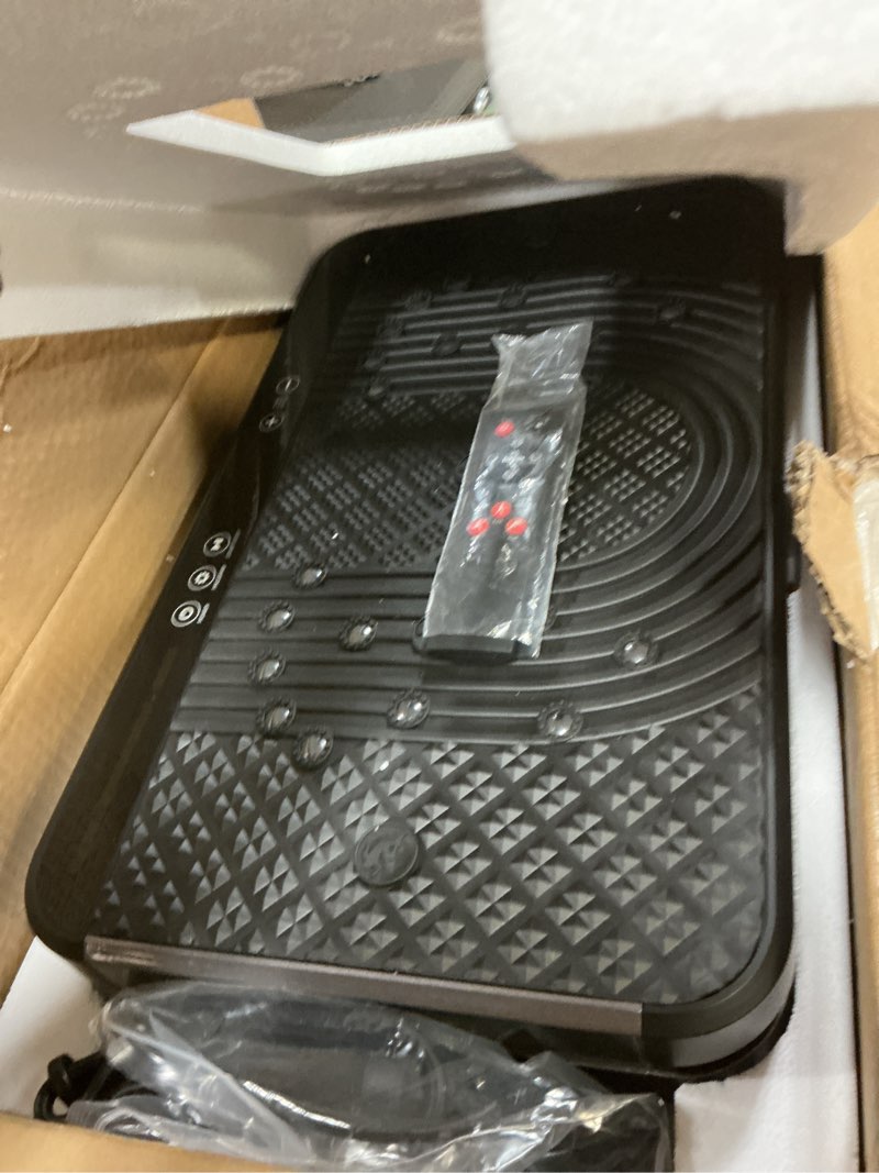 Condition photo showing Good Condition for AXV Vibration Plate Fitness Platform Exercise Machine Vibrating Shaking Full Body Shaker Workout Vibrate Stand Shake Board Sport Gym for Weight Loss Fat Burner for Women Men SLIM-BLACKGRAY