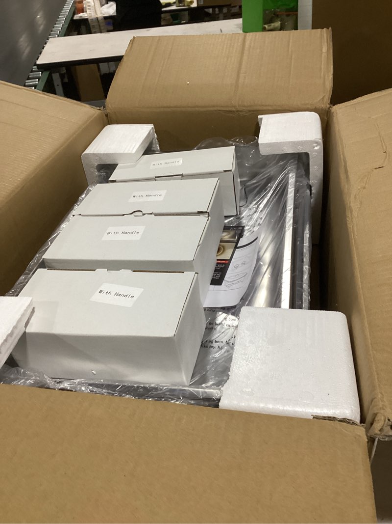 Condition photo showing New/Like New for chafing dishes for buffet 4 pack, [ultrasonic mirror polishing] chafing dish buffet set 9qt, [rolled edge finger protection] buffet servers and warmers for any party, wedding, birthday and hotel