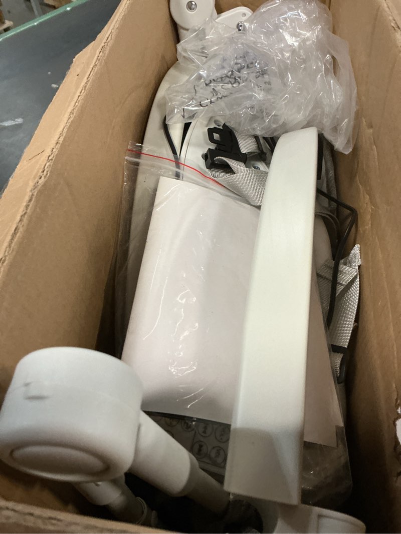 Condition photo showing As Is for baby swing 3 in 1 multifunctional infant rocker, portable with remote control, 5-point seat belt, 5 auto rocking, 3 speed timer, electric with music (0-12 months) (grey)