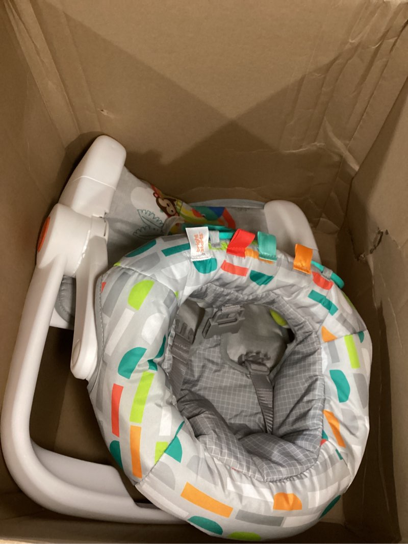 Condition photo showing Good Condition for bright starts learn-to-sit baby floor seat, 2-positions grow with infant, portable baby chair, includes sensory toys, unisex, 4-12 months, playful paradise