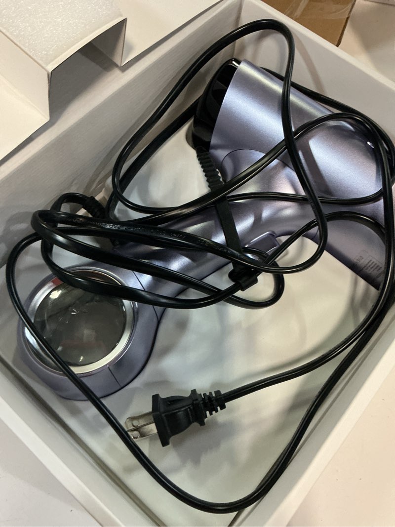 Condition photo showing As Is for morus vacuum steamer for clothes, 3600pa suction handheld clothes steamer, remove dust, 1200w portable steamer for home and travel, steamer ? iron 2 in 1, 170ml water tank (110-120v)