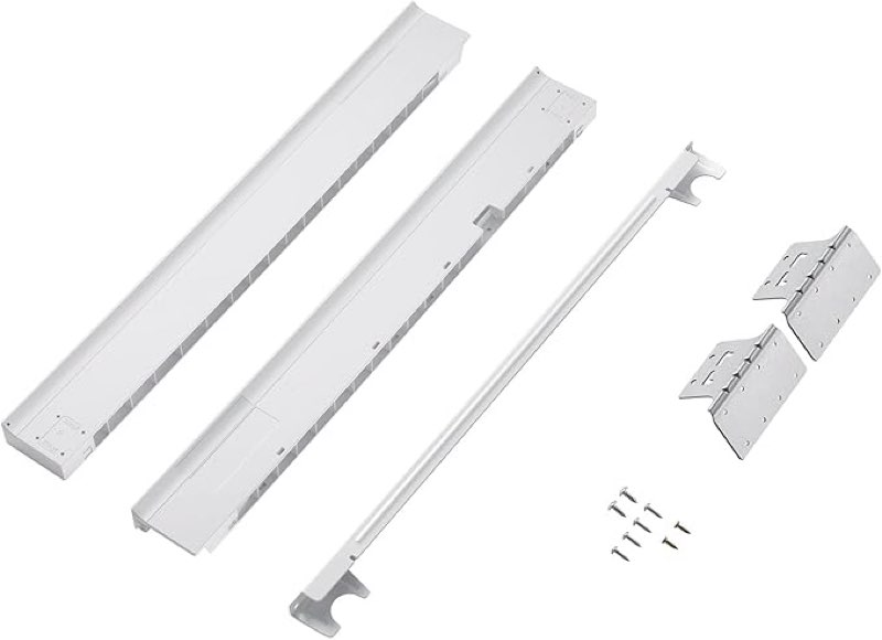 samsung stacking kit for 6000 series front load washer and heat pump dryer, small space saving solution for stackable laundry machine sets, all parts included, skk-8hk, white