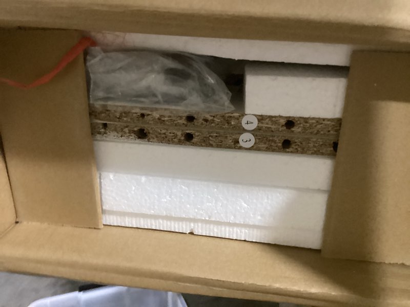 Condition photo showing Good Condition for Bathroom Wall Cabinet with Barn Doors, Wall Mounted Bathroom Cabinet, Farmhouse Style, Adjustable Shelf, Wall Mounted Medicine Cabinets, White White Small Bathroom Cabinet