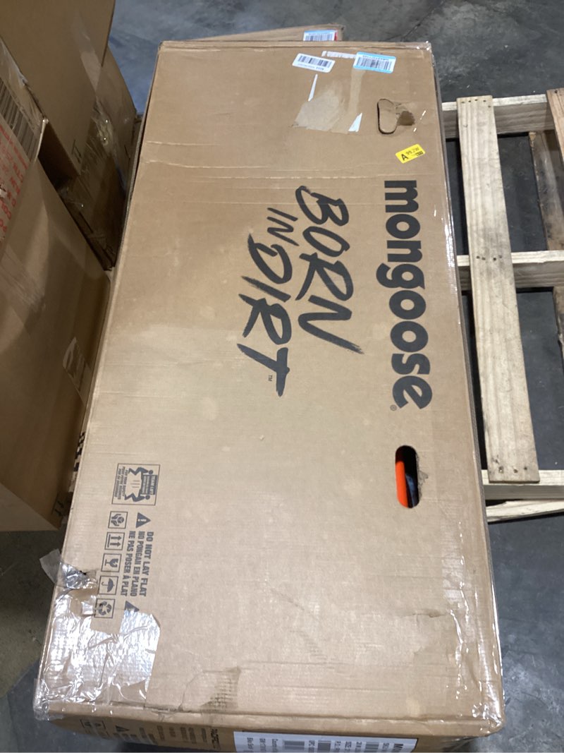 Condition photo showing Good Condition for mongoose legion bmx bike, 16, 18 or 20 inch bike for kids and adults, hi-ten steel frame, 25x9t, 36x16t or 40x16t gearing, black/teal, silver, orange, red, green, black or light blue orange 20-inch wheels/mag