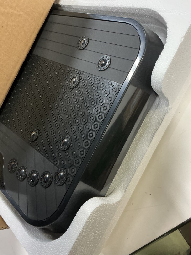Condition photo showing As Is for Vibration Plate Exercise Machine for Lymphatic Drainage,Power Vibrate Stand Shake Board 400 Lbs Capacity Fitness Platform with Fitness Resistance Bands Weight Loss Gifts for Women Men