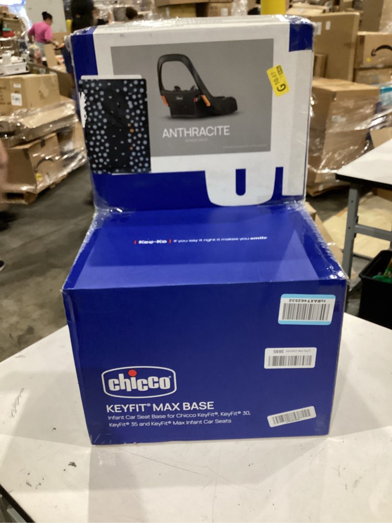 Condition photo showing New/Like New for chicco keyfit max infant car seat base, stay-in-car base for second vehicle, compatible with chicco keyfit, keyfit 30, keyfit 35 and keyfit max infant car seats, anthracite/grey