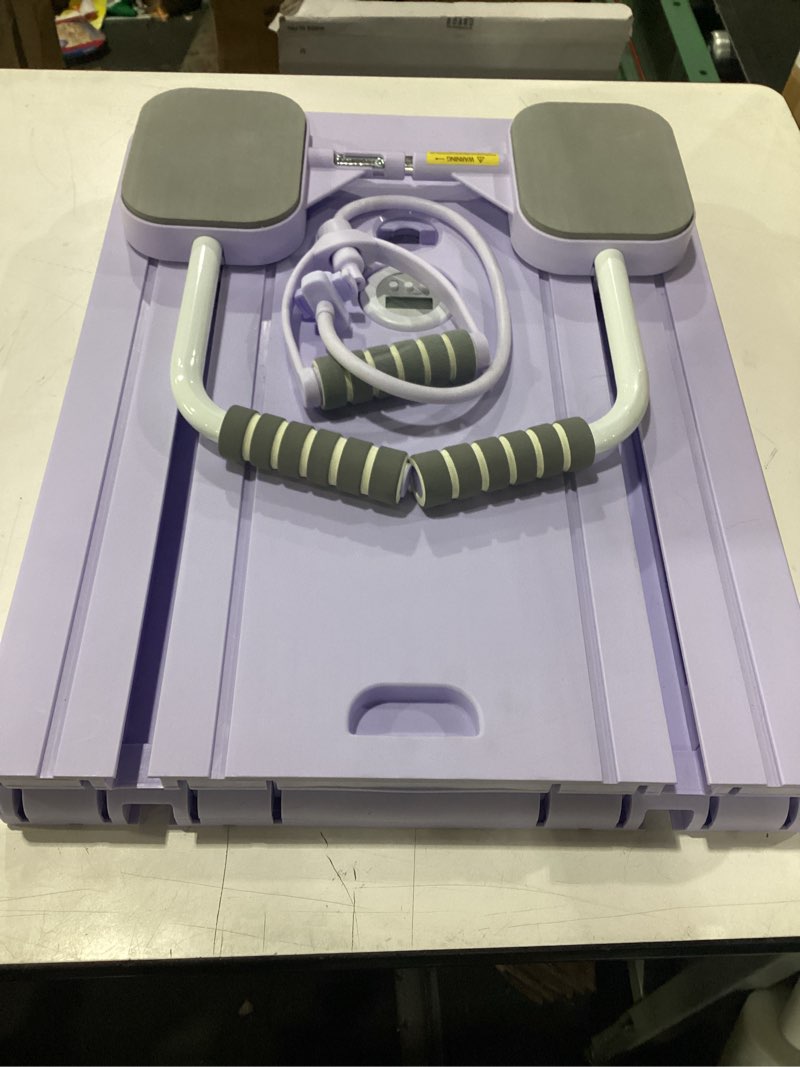 Condition photo showing Good Condition for janua pilates board - pilates reformer set, multi-purpose foldable pilates reformer board for home, 5 in 1 pilates sliding board purple