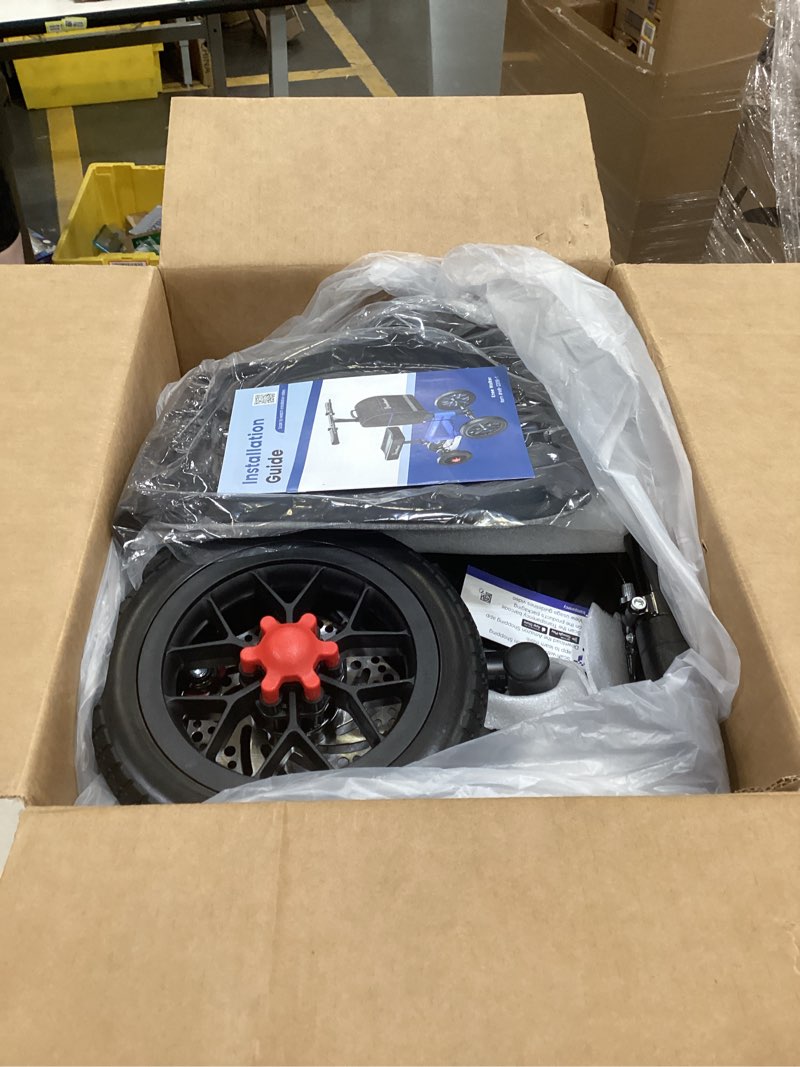 Condition photo showing Good Condition for deluxe medical scooter double handbrake, all terrain steerable knee scooter crutch alternative, for adults injured ankle & foot recovery in blacks