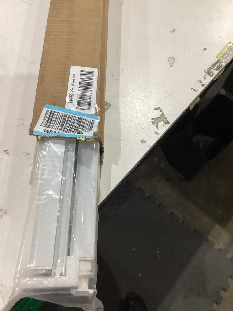 Condition photo showing Good Condition for No Drill Cordless Zebra Blinds for Windows, Linen High Precision Fabrics, 21.5" W x 64" H Linen White Linen White 21.5" W x 64" H