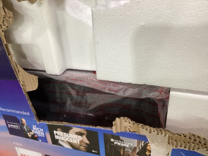 Condition photo showing As Is for Roku Smart TV 2025 – 50-Inch Select Series, 4K HDR TV – RokuTV with Enhanced Voice Remote – Flat Screen LED Television with Wi-Fi for Streaming Live Local News, Sports, Family Entertainment TV only 50\", AS IS NOT TESTED