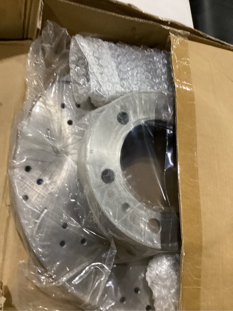 Condition photo showing Good Condition for unithub front drilled and slotted brake pads and rotors kit ceramic automotive replacement brake kits vented 12.56 inch compatible for toyota 4runner fj cruiser tacoma 2003-2023 (12 pcs)
