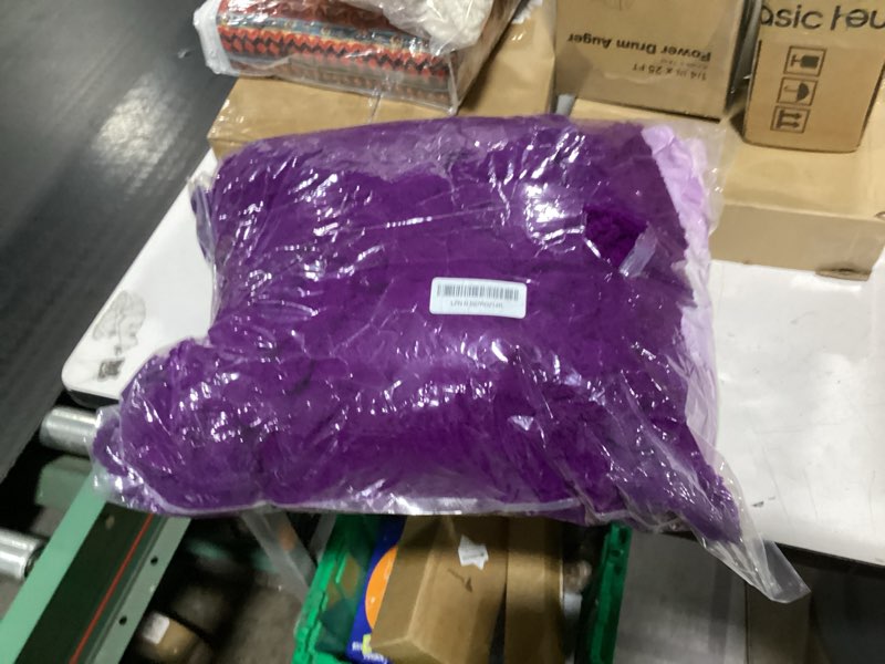 Condition photo showing As Is for 8 pack chunky yarn for hand knitting - chunky chenille blanket yarn for crocheting - jumbo fluffy yarn for crochet - super bulky yarn 25 yds 7.7 oz each skein (violet) violet 8 pack