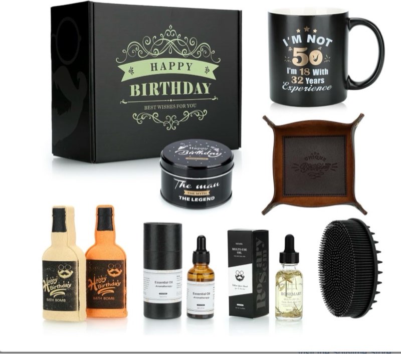 50th Birthday Gifts for Men, Mens Birthday Gifts for Him, Mens Gifts for Birthday Presents for Men, 