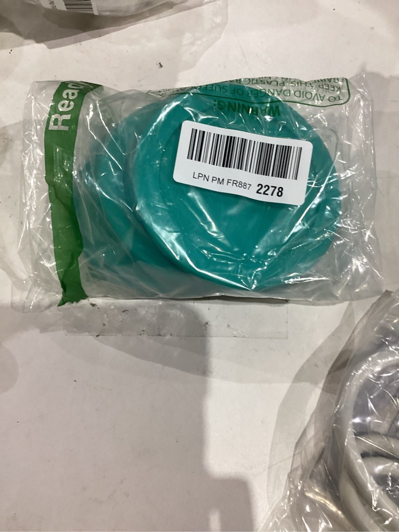 Condition photo showing As Is for Wood Grip - Replacement Lids Compatible with Pyrex Glass Containers - Durable, Leakproof Lids - Fits 2 Cup Round Glass Bowls for Secure Food Storage - 6 Pack, Blue, 4-3/4" Diameter 2-Cups Blue-6Pk