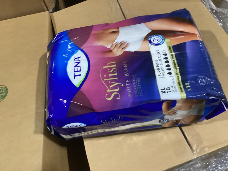 Condition photo showing New/Like New for tena incontinence underwear for women  super plus  xl  14 ct