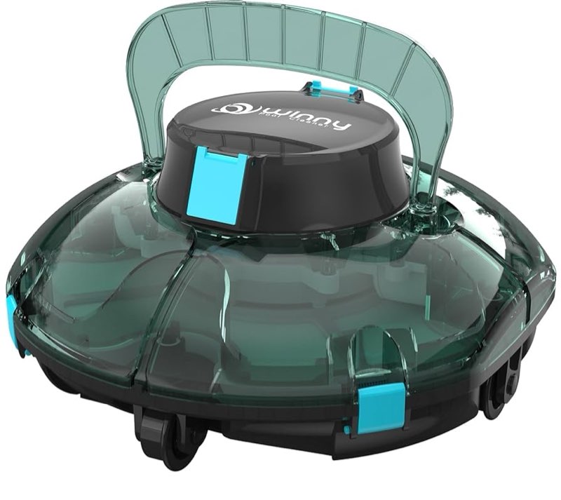(2025 Upgrade) Cordless Robotic Pool Cleaner, Lasts 75 Min, Automatic Vacuum for Above-Ground Pools 