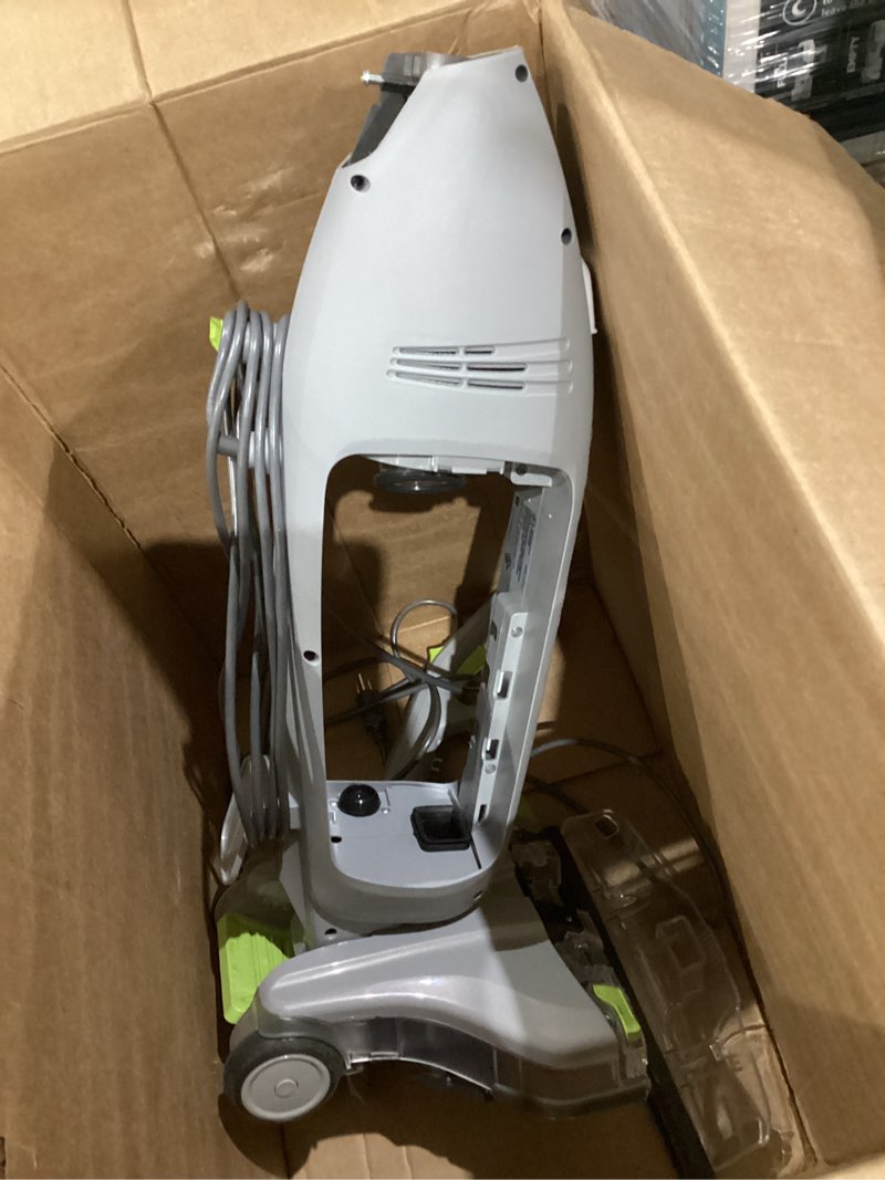 Condition photo showing As Is for hoover floormate deluxe hard floor cleaner machine, lightweight cleaning machine, floor scrubber with spin scrub brushes, wash and dry mode, ideal for hardwood, vinyl, tile, laminate and more