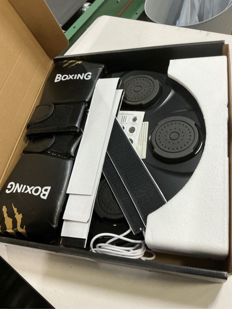 Condition photo showing Good Condition for Music Boxing Machine, Interactive Punching Trainer with Boxing Gloves, Large Size Wall Mounted Electronic Boxing Target for Adult Kids, 9 Modes & 9 Speeds