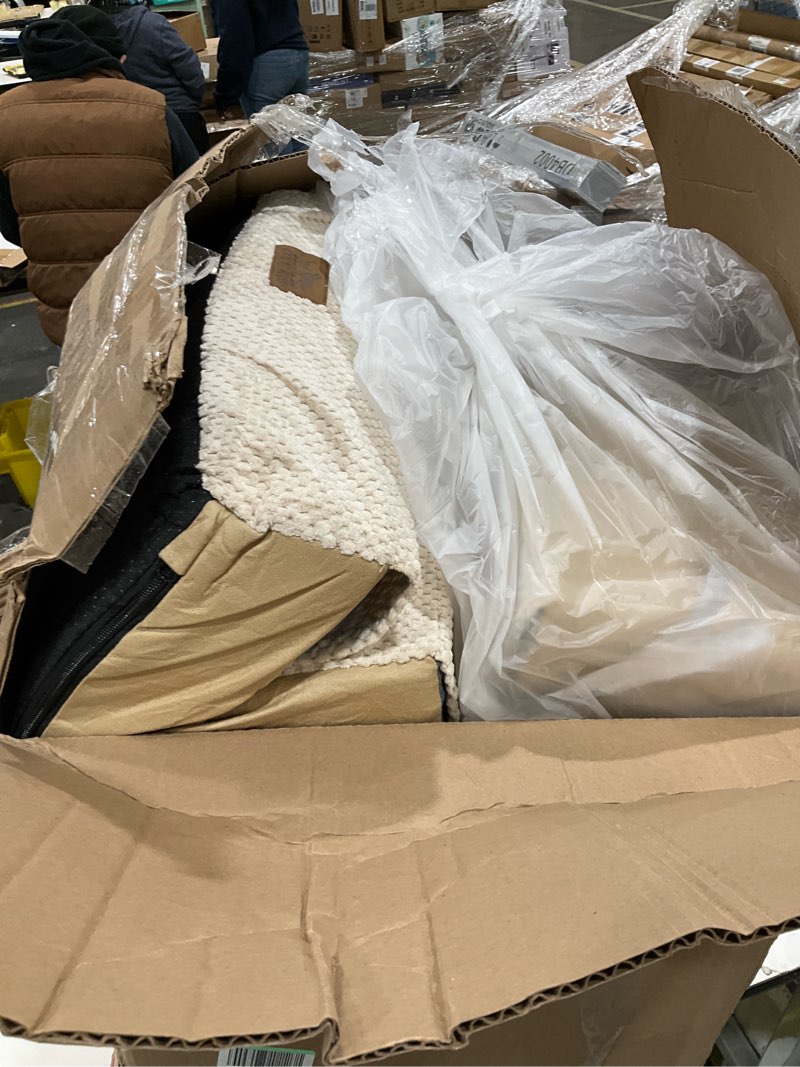 Condition photo showing As Is for Dog Stairs for Small Dogs, 5 Tier Removable Wider Pet Stairs for Couch and Bed, 23.6" H Non-Slip Dog Steps for Puppies and Old Cats with Support Board, 29.5x19.7x23.6 inch, Beige