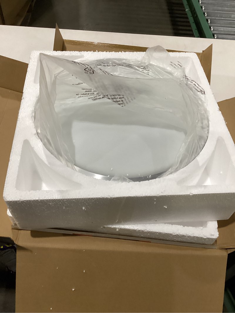 Condition photo showing New/Like New for GLOBE Electric 14" DuoBright LED Flush Mount Ceiling Light Fixture 18W Dimmable, Custom Adjustable Color Temperature Select Range, 1260 Lumens, 90+ CRI,