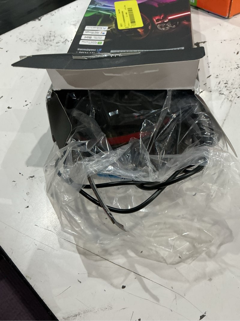 Condition photo showing As Is for type s - infinite appglow smart interior car led light kit – 4 x 12” rgb strips, carplay, android auto, voice control, custom presets, 12v plug & play