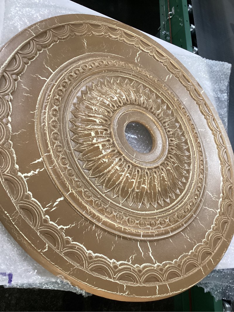 Painted Smokey Topaz Crackle Polyurethane Whole Ceiling Medallion (unknown size)