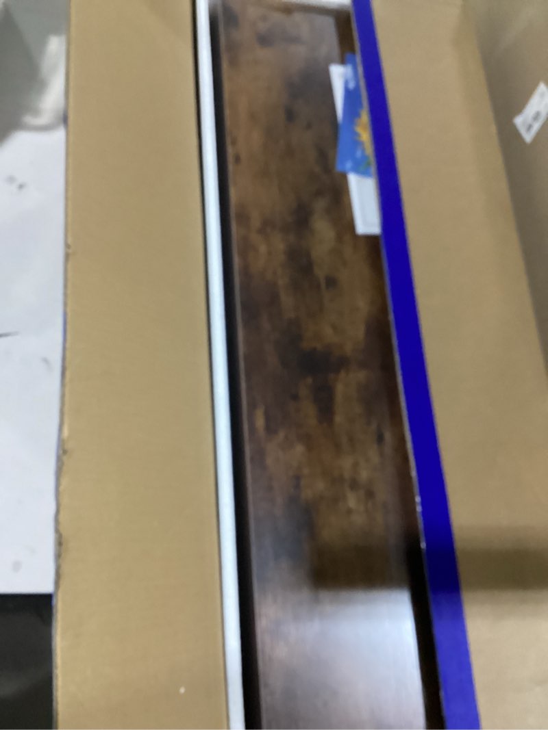 Condition photo showing New/Like New for BGMG Wood Floating Shelves for Wall 12 inch Set of 2, Rustic Wooden Wall Mount Shelves for Bathroom Living Room Bedroom Kitchen Farmhouse -12x 6.7 x1.25 inch- Walnut Color Dark Walnut 12 inch