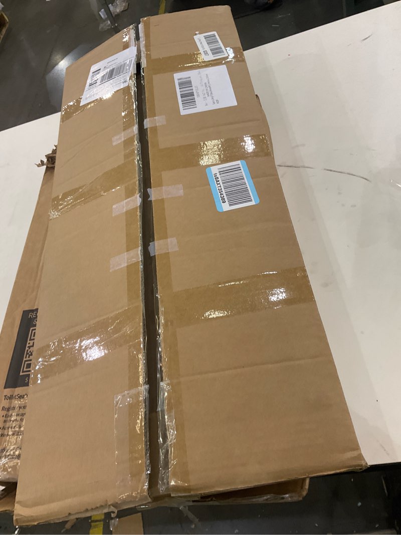 Condition photo showing As Is for 9x27 Picture Frame with 8x24 Mat, Display Photo 8x24 with Mat or 9 x 27 Without Mat, Wall Hanging Large 9 by 27 Poster Frame with Plexiglass, Black Black 9x27 inch