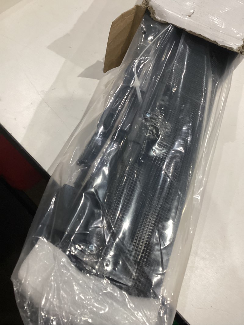 Condition photo showing Good Condition for reinforced 42" tall retractable dog gate, 155" extra long retractable baby gate with support rods - prevent crawling under, indoor/outdoor retractable gate extra tall baby gate retractable fence/black black (42" tall x 155" wide)