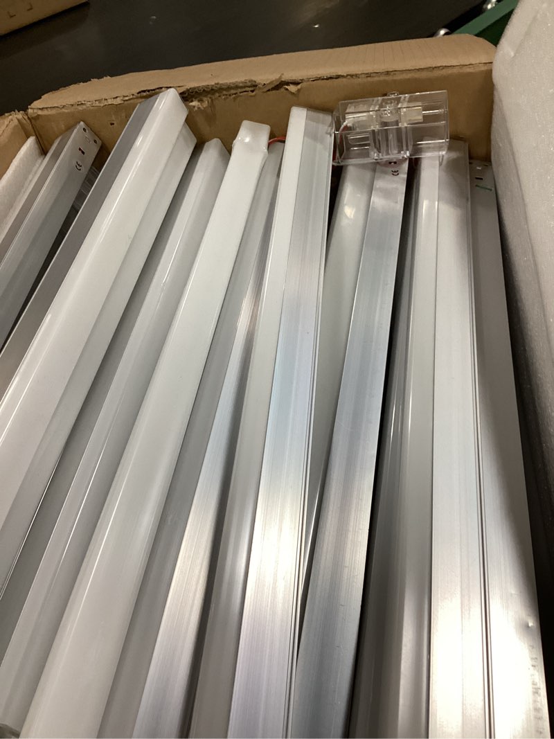 Condition photo showing As Is for hexagon garage lights, 11 honeycomb 46packs tubes 6500k 368w 3.2x2.3m, honeycomb garage lights ceiling led car detailing lighting for gym basement warehouse auto beauty shop hair salon office hexagon-11-1