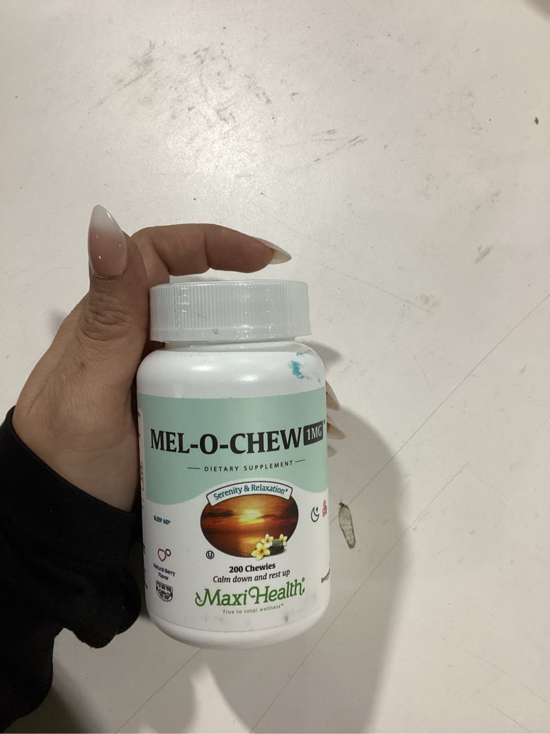 Maxi Health Melatonin 1mg Chewable - Sleep aid Melatonin to Encourage Natural Sleep – Non-Habit Form