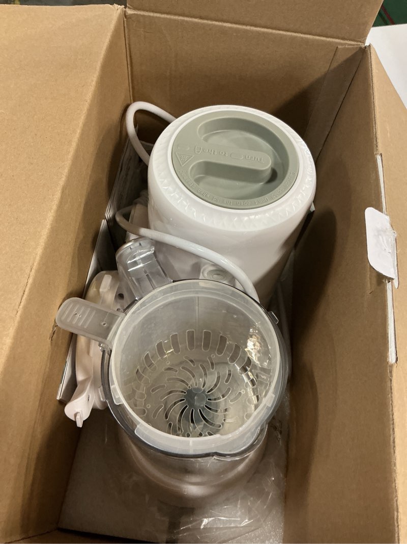 Condition photo showing Good Condition for grownsy baby food maker with steam basket, one step baby food processor steamer puree blender grinder mills machine, auto cooking grinding and sterili-zing for healthy homemade baby food, white