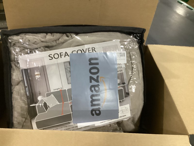 Condition photo showing New/Like New for znsayotx sectional couch covers, stretch jacquard slipcovers with elastic bottom for l-shape sectional sofa, 2 pcs dog pet friendly modular sofa protector (3 seat couch + 2 seat chaise, khaki) 3 seat sofa + 2 seat chaise khaki