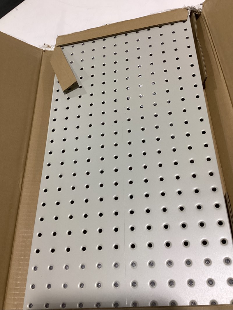 Condition photo showing Good Condition for Ultrawall 2 Pcs Metal Pegboard Wall Panels, Peg Boards for Garage Tool Storage Gray 2PC