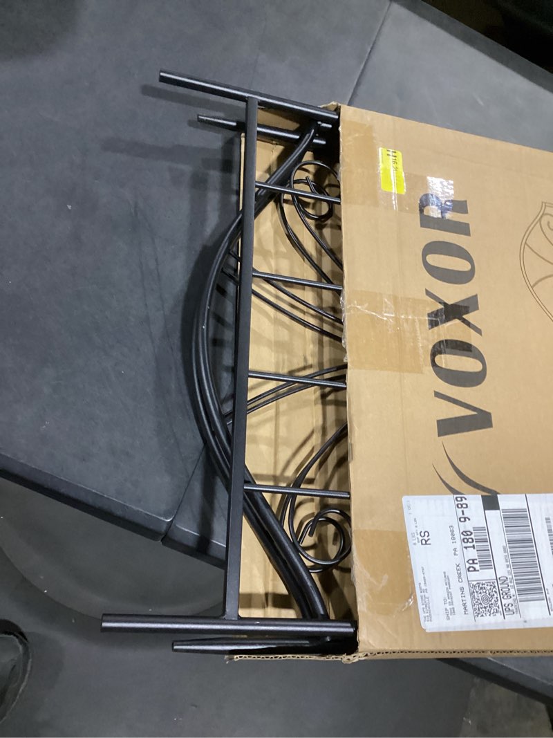 Condition photo showing Good Condition for metal trellis for climbing plants outdoor, 60 * 19.7 inch tall garden trellis with black rustproof coating, decorative rose trellis for climbing roses, vines, and flowers, 2 pack 60*19.7 inch