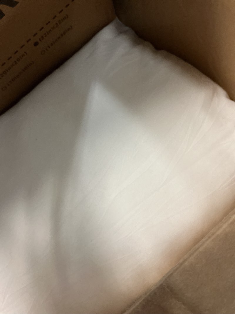 Condition photo showing Good Condition for puredown® 22x22 pillow inserts, pack of 4, down alternative square form sham stuffer, fluffy soft decorative pillows for couch, sofa, bed and home decor 22x22 inch 4
