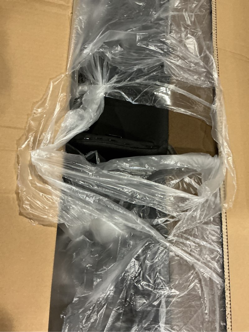 Condition photo showing New/Like New for Benjara Cliff 84 Inch Manual Reclining Sofa, Gray Microfiber, Solid Wood, Metal