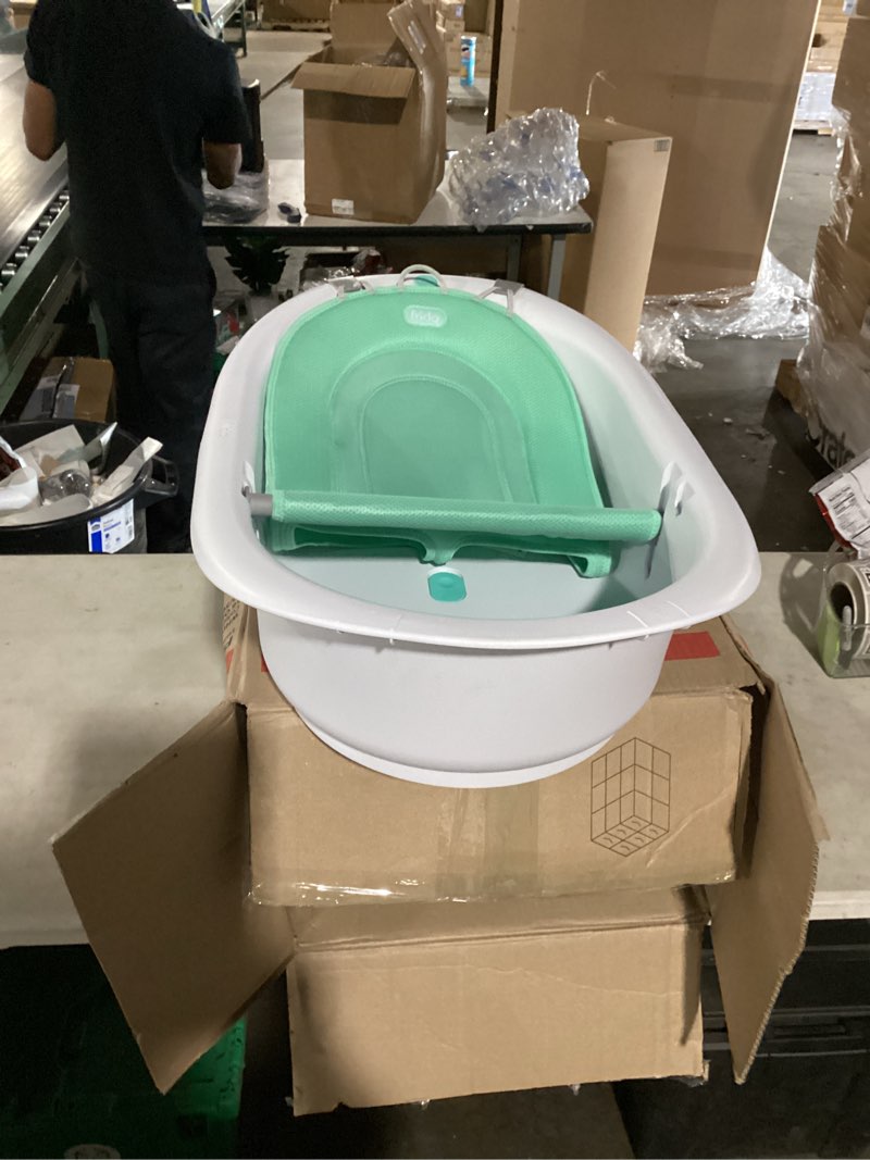 Condition photo showing Good Condition for similar to frida baby 4-in-1 grow-with-me baby bathtub, baby tub for newborns to toddler with removable bath seat & backrest for bath support in tub