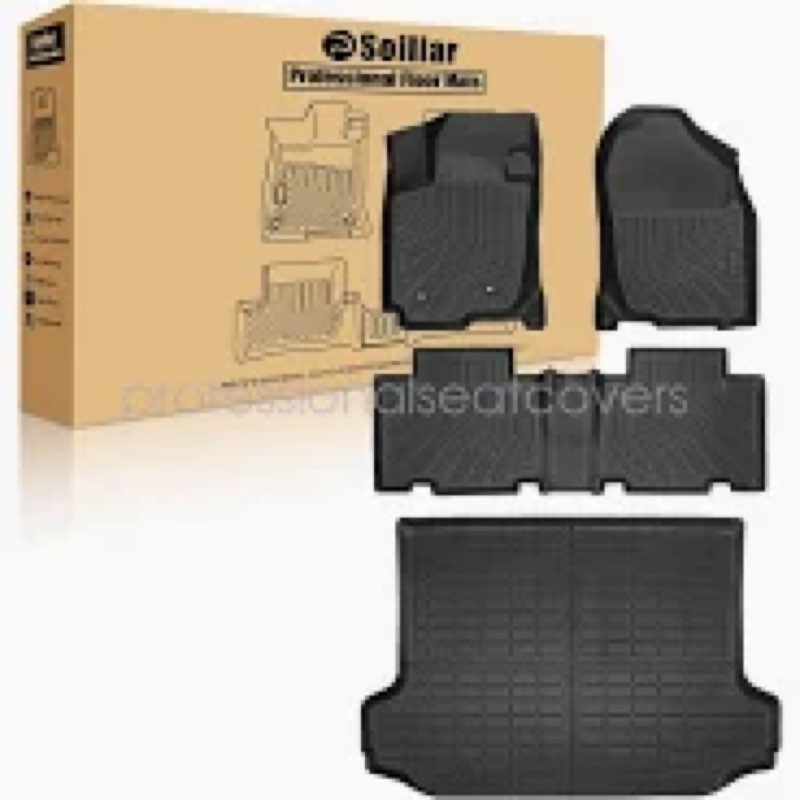 rav4 floor mats ? cargo liners compatible with 2006-2012 toyota rav-4?all weather protection waterproof durable anti-slip odorless custom-fit tpe cargo trunk tray floor liner set for 2006-2012 toyota rav4 floor mat & cargo mat