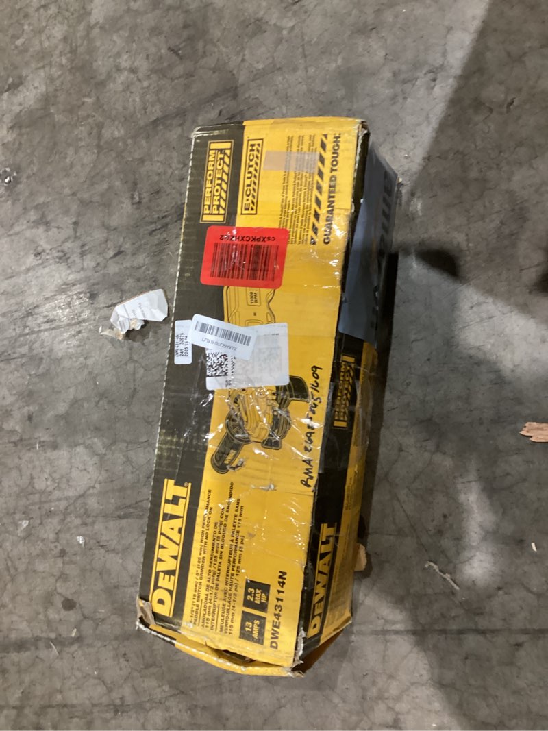 DEWALT Angle Grinder Tool, 4-1/2 to 5-Inch, Paddle Switch (DWE43114N)