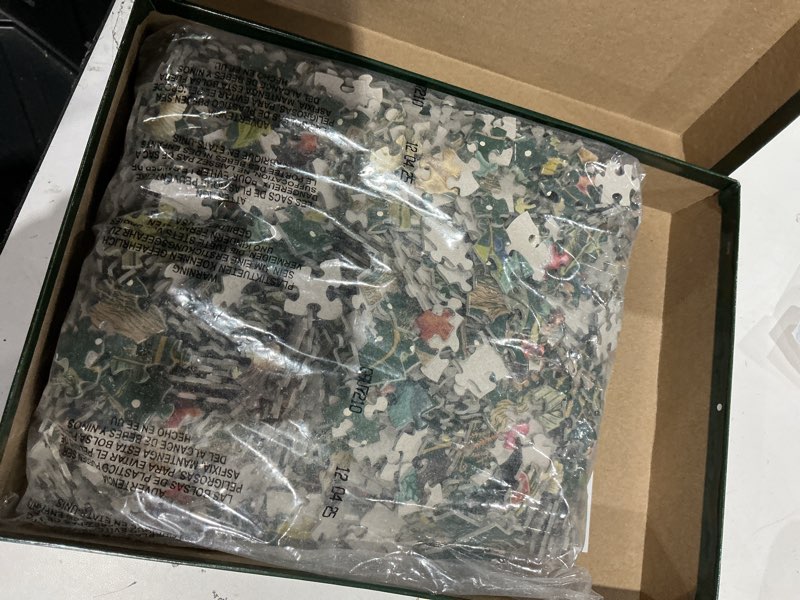 Condition photo showing Good Condition for gibsons the art file secret garden 1000 piece jigsaw puzzle – made in america – beautiful animal & forest garden artwork – sustainable puzzle for adults & teens