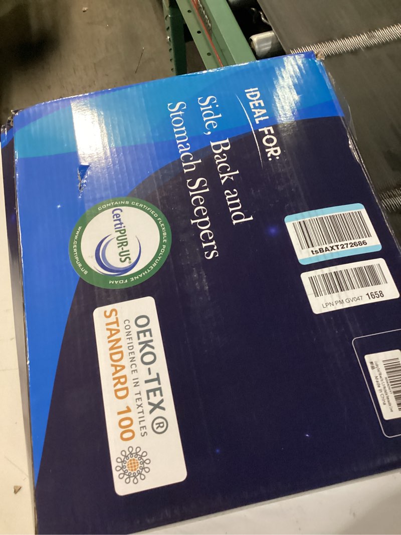 Condition photo showing New/Like New for cooling pillows king size set of 2, firm shredded memory foam pillows for side back stomach sleepers, two-sided cool neck pillow for neck shoulder pain, luxury gel cold bed pillow for hot sleepers king (2 count) original white (icy)