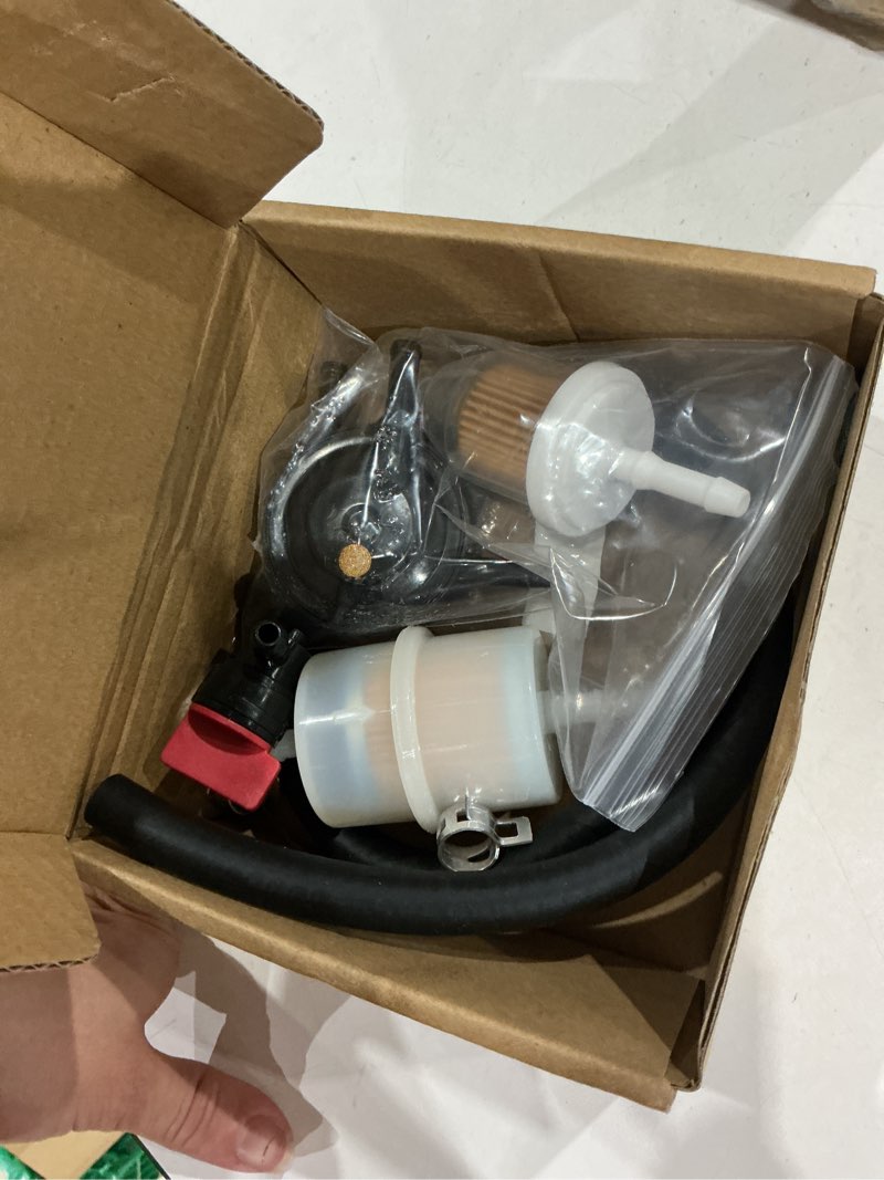 Condition photo showing Good Condition for fuel pump for kohler 17hp-25 hp small engine lawn mower tractor, gas vacuum fuel pump with fuel filter for honda for yamaha for john deere