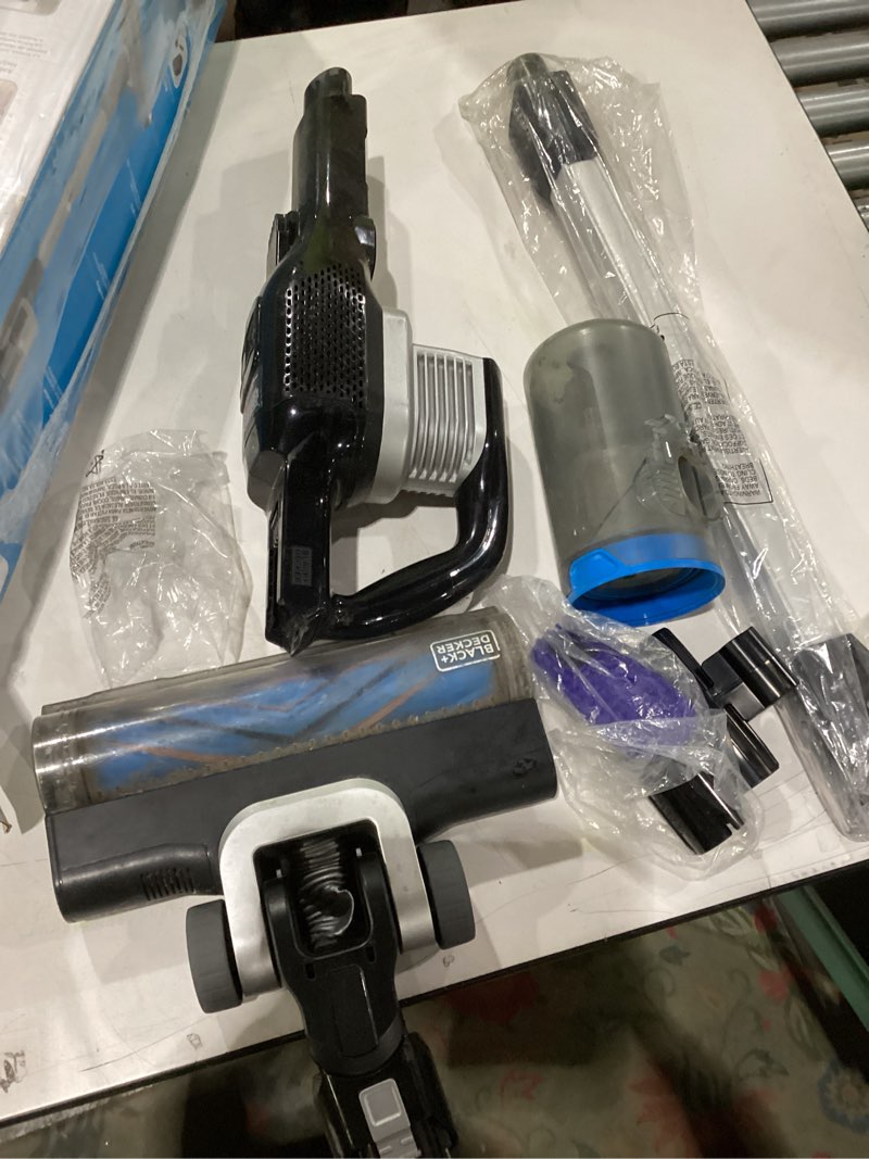 Condition photo showing As Is for Used BLACK+DECKER POWERSERIES Extreme MAX Cordless Stick Vacuum, Home and Pet Hair Vacuum (BHFEB520D1)