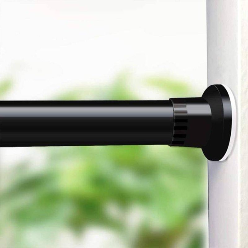 melchef room divider tension curtain rod, 42.5-83 inchs room divider rod, rust-resistant and non-fall down curtain rod,no drilling spring tension rods,adjustable spring windows curtain rods