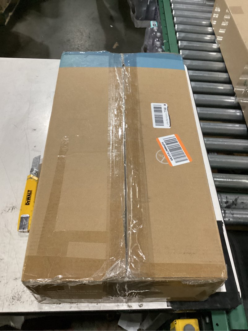 Condition photo showing As Is for **not tested/damaged** newbulig cordless vacuum cleaner, removable stick vacuum with led touch screen, self-standing, 35min