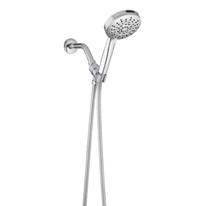 allen + roth nevis 6 -spray chrome 4-in round handheld shower head 1.8 gpm item #5283470 | model